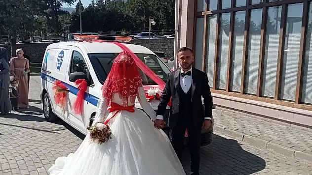 Bu kez arızaya değil gelin almaya gittiler