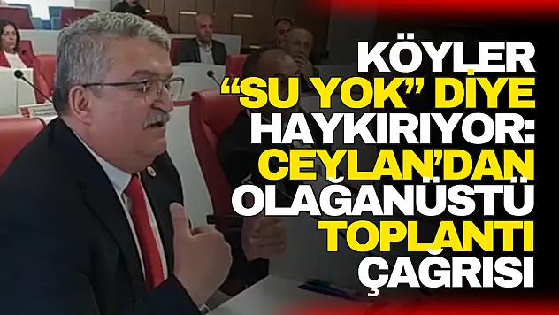 Ceylan: Köyler 'Su Yok' Diye Haykırıyor
