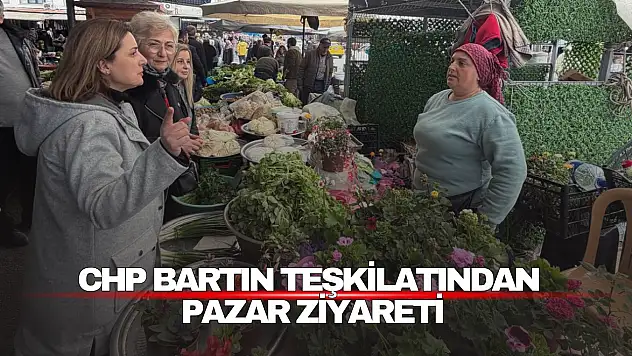CHP Bartın Teşkilatından Pazar Ziyareti