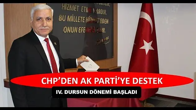 CHP'DEN AK PARTİ'YE DESTEK