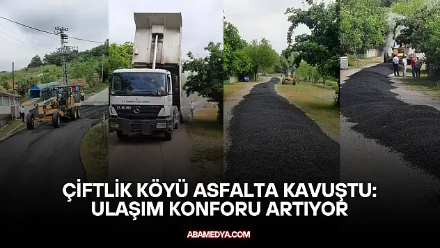 Çiftlik Köyü Asfalta Kavuştu