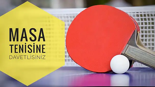 Cumhuriyet Meydanında masa tenisine davetlisiniz