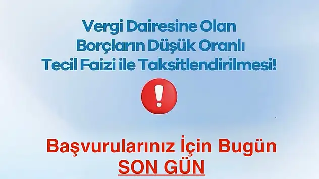 Defterdar Recep Serdar'dan mükelleflere son gün uyarısı