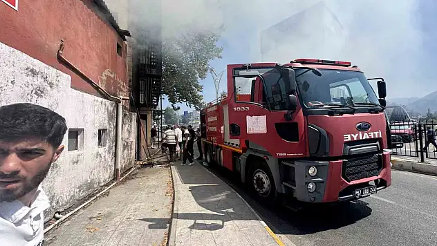Depoda çıkan yangın korkuttu