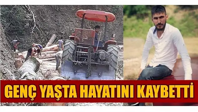 DEVRİLEN AĞACIN ALTNDA KALDI!