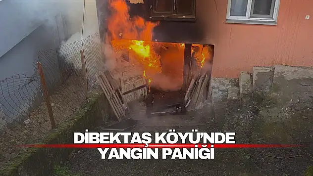 Dibektaş Köyü'nde Yangın Paniği