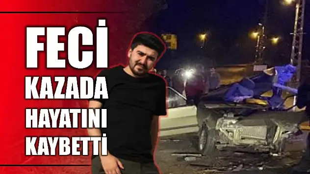 Genç sürücü öldü