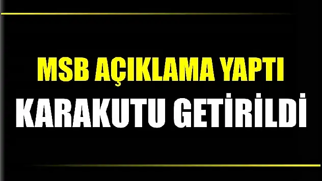 Düşen uçakla ilgili açıklama yapıldı