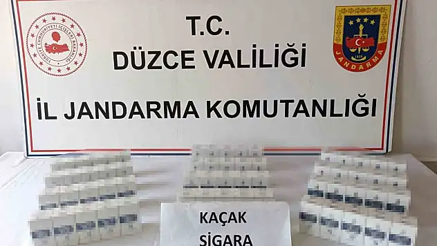 Düzce'de 177 bin 400 makaron ele geçirildi