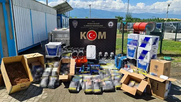 Düzce'de kaçak sigara operasyonu