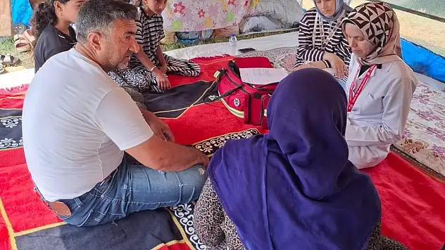 Mevsimlik tarım işçilerine sağlık taraması yapıldı