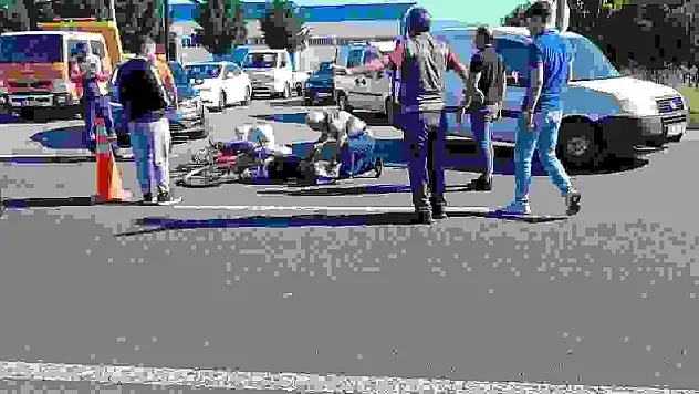 Düzce'de otomobilin çarptığı yaşlı adam yaralandı
