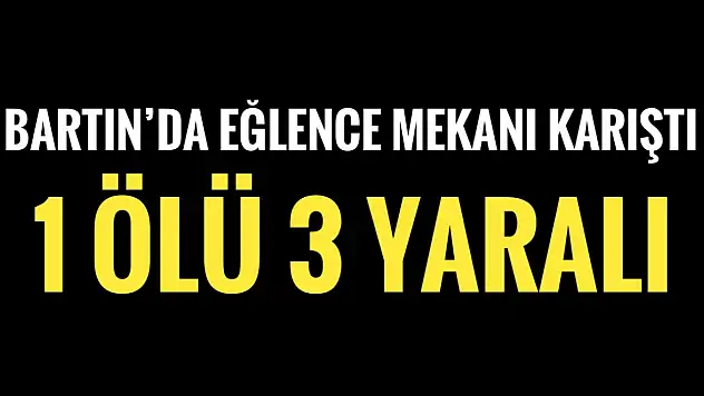 Eğlence mekanı karıştı