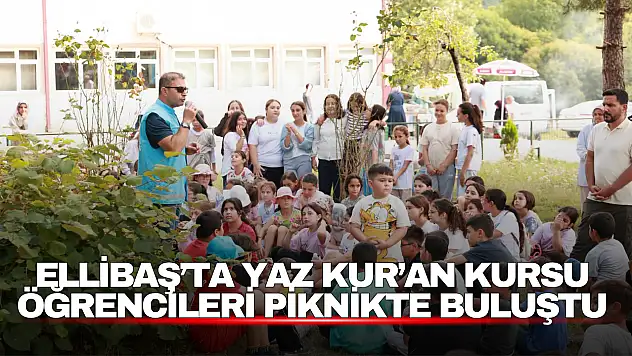 Ellibaş'ta Yaz Kur'an Kursu Öğrencileri Piknikte Buluştu