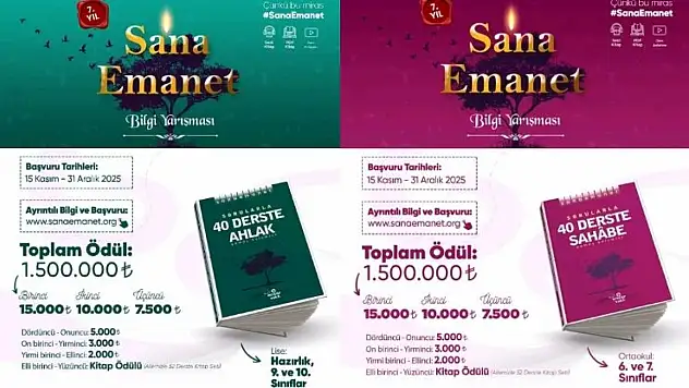 Ensar Vakfı'ndan yarışma çağrısı