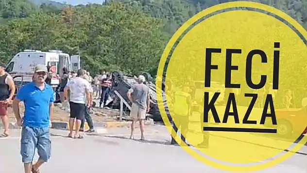 Feci kaza 1'i ağır 8 yaralı