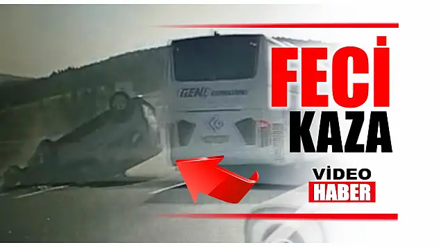 Feci kaza anı kamerada