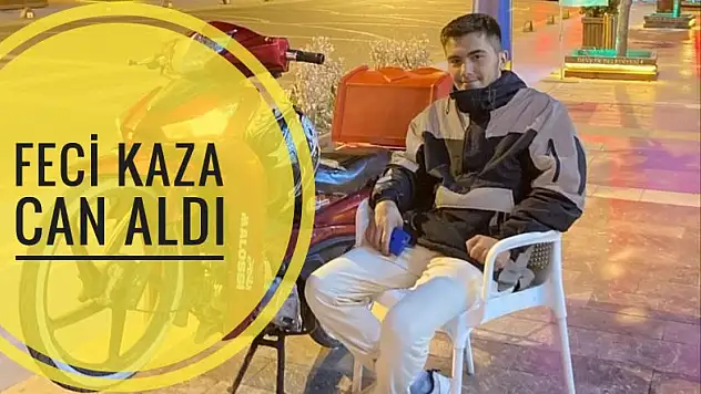 Feci kaza motosiklet sürücüsü hayatını kaybetti