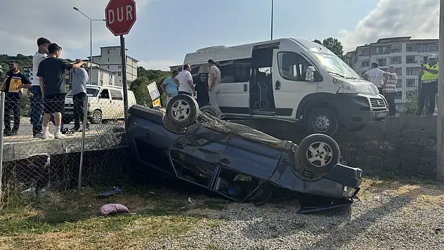 Feci kaza ucuz atlatıldı