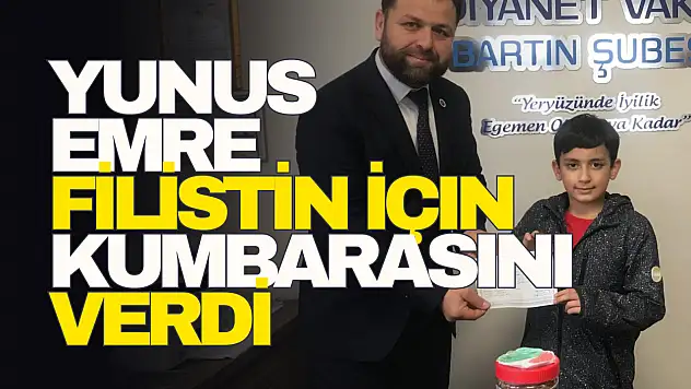 Filistin İçin Kumbarasını Verdi