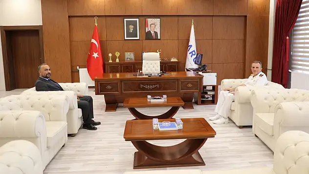 Garnizon Komutanı Şahin'den Rektör Akkaya'ya ziyaret