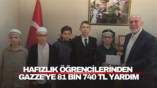 Gazze'ye 81 Bin 740 TL Yardım