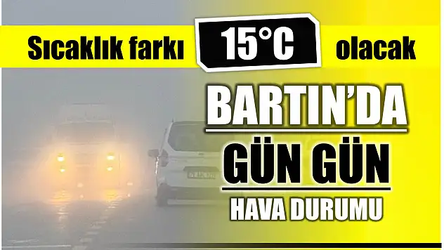 Gece serin gündüz sıcak!