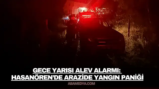 Gece Yarısı Alev Alarmı: Hasanören'de Arazide Yangın Paniği
