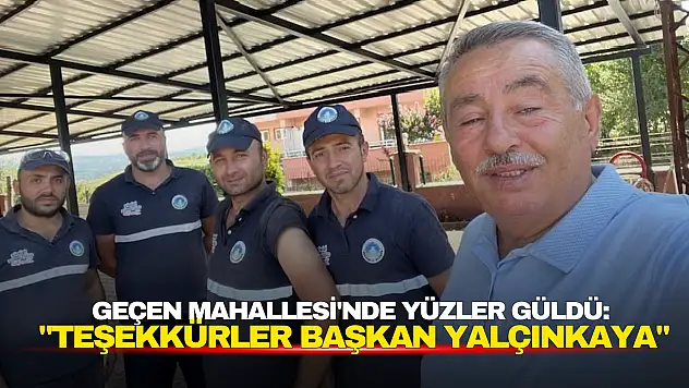 Geçen Mahallesi'nde Yüzler Güldü