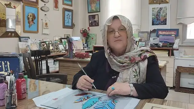 Gelin aynaları cam altı boyama sanatına konu oldu