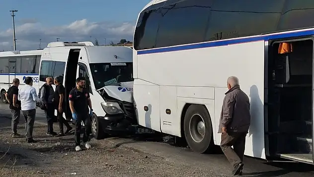 Gemlik'te zincirleme kaza: 9 işçi yaralandı