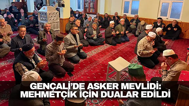 Gençali'de Asker Mevlidi: Mehmetçik İçin Dualar Edildi