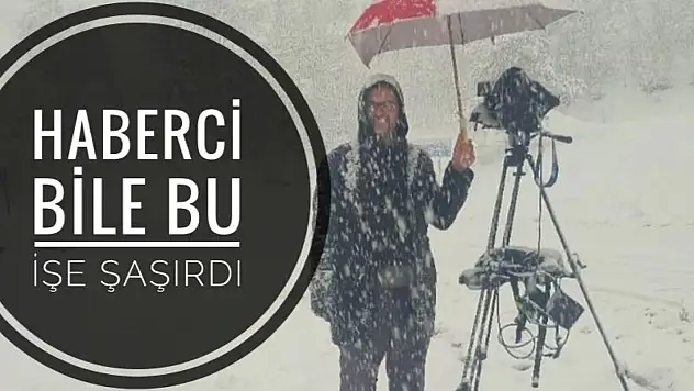 Habercilerde bu işe şaşırdı Nisan ayında 1 metre kar