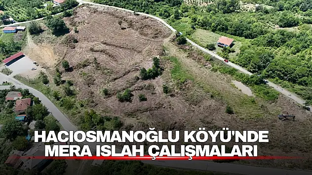 Hacıosmanoğlu Köyü'nde Mera Islah Çalışmaları