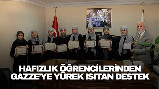 Hafızlık Öğrencilerinden Gazze'ye Yürek Isıtan Destek