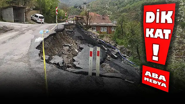 Hasankadı'da heyelanlı yola müdahale edilmedi