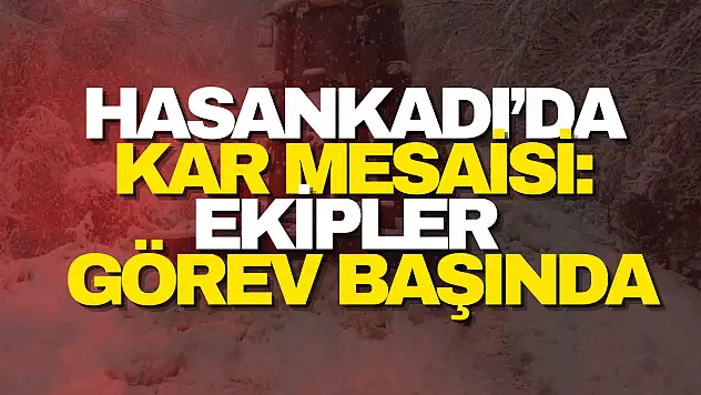 Hasankadı'da Kar Mesaisi