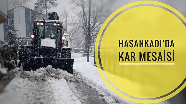 Hasankadı kar beyaza büründü