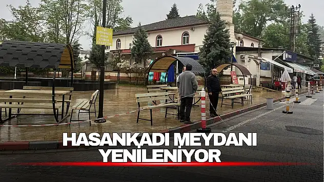 Hasankadı Meydanı Yenileniyor