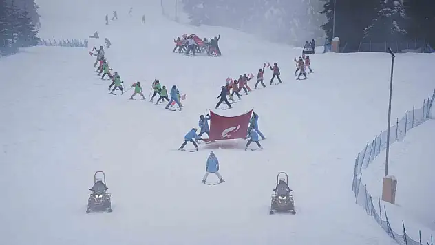 Ilgaz Dağı'nda Sevgililer Günü'nde düzenlenen festival yoğun ilgi gördü