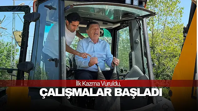 İlk Kazma Vuruldu, Doğalgaz Çalışmaları Başladı