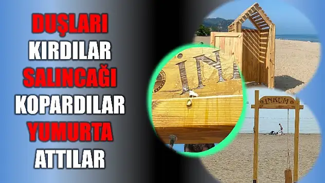 İnkumu'nda vandallık şoku