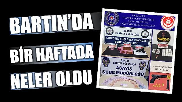 İşte Bartın'ın asayiş raporu