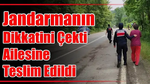 Jandarma ekiplerinin dikkatini çekti