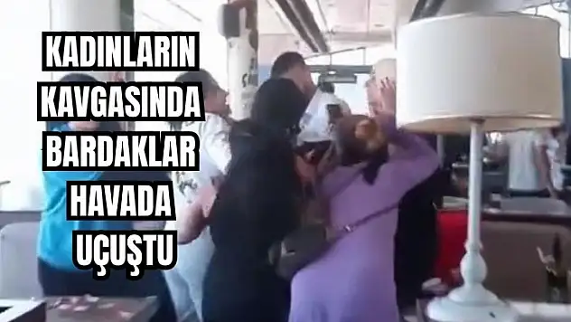 Kafe savaş alanına döndü