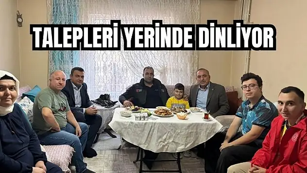 Kadiroğlu'dan hane ziyaretleri