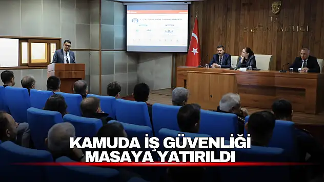 Kamuda iş sağlığı ve güvenliği toplantılarının 43'üncüsü Bartın'da yapıldı