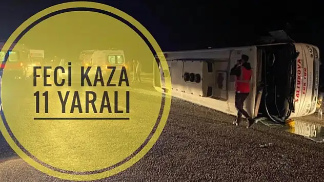 İşçi servisi kamyonetle çarpıştı