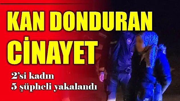 Kan donduran cinayetin şüphelileri yakalandı