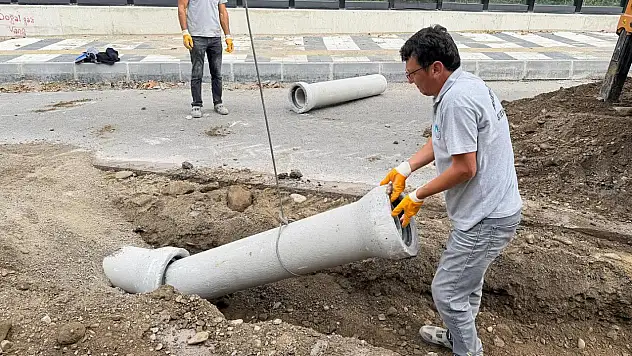 Kanlıırmak Caddesi'nde altyapı çalışması